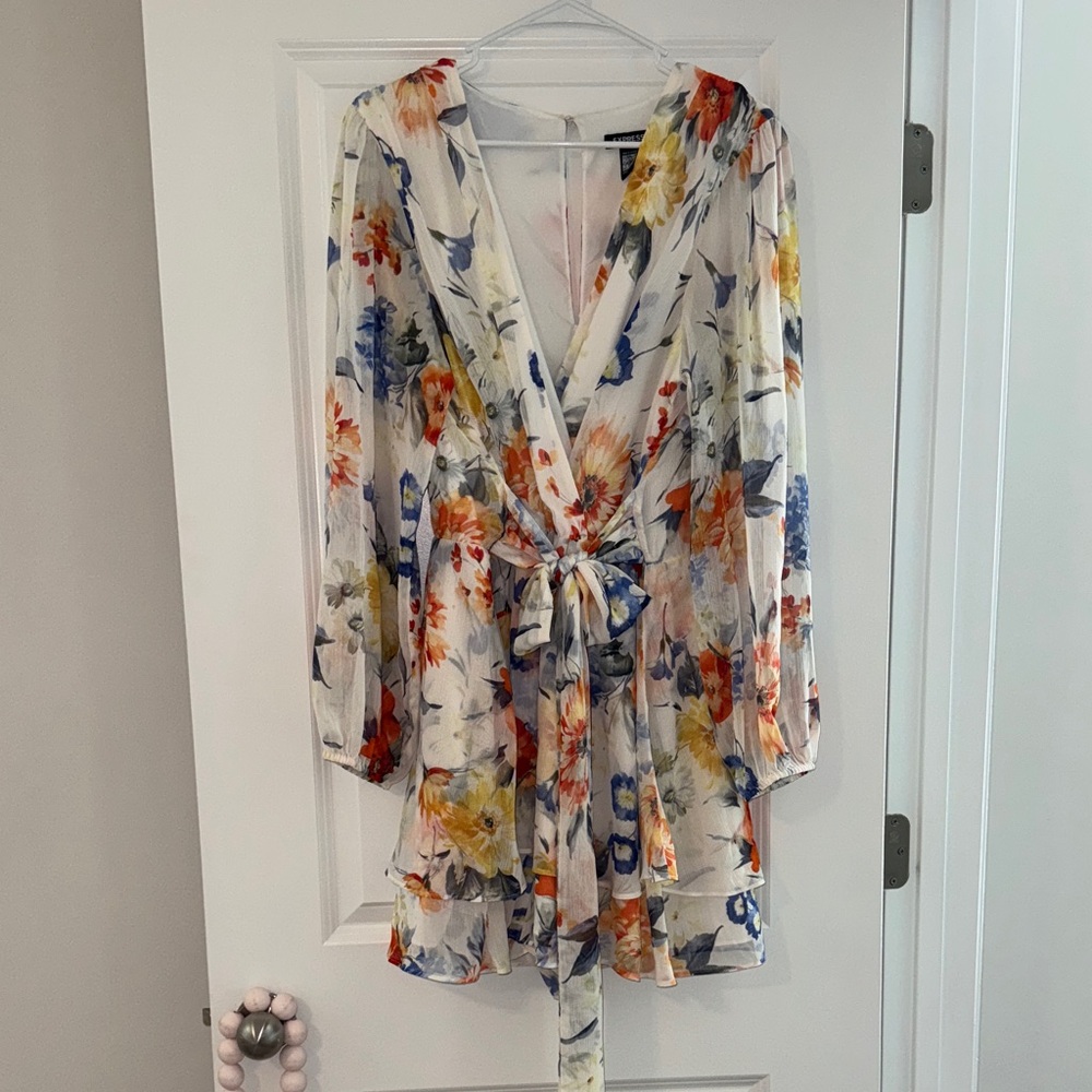 Express Floral Jumpsuit with Belt